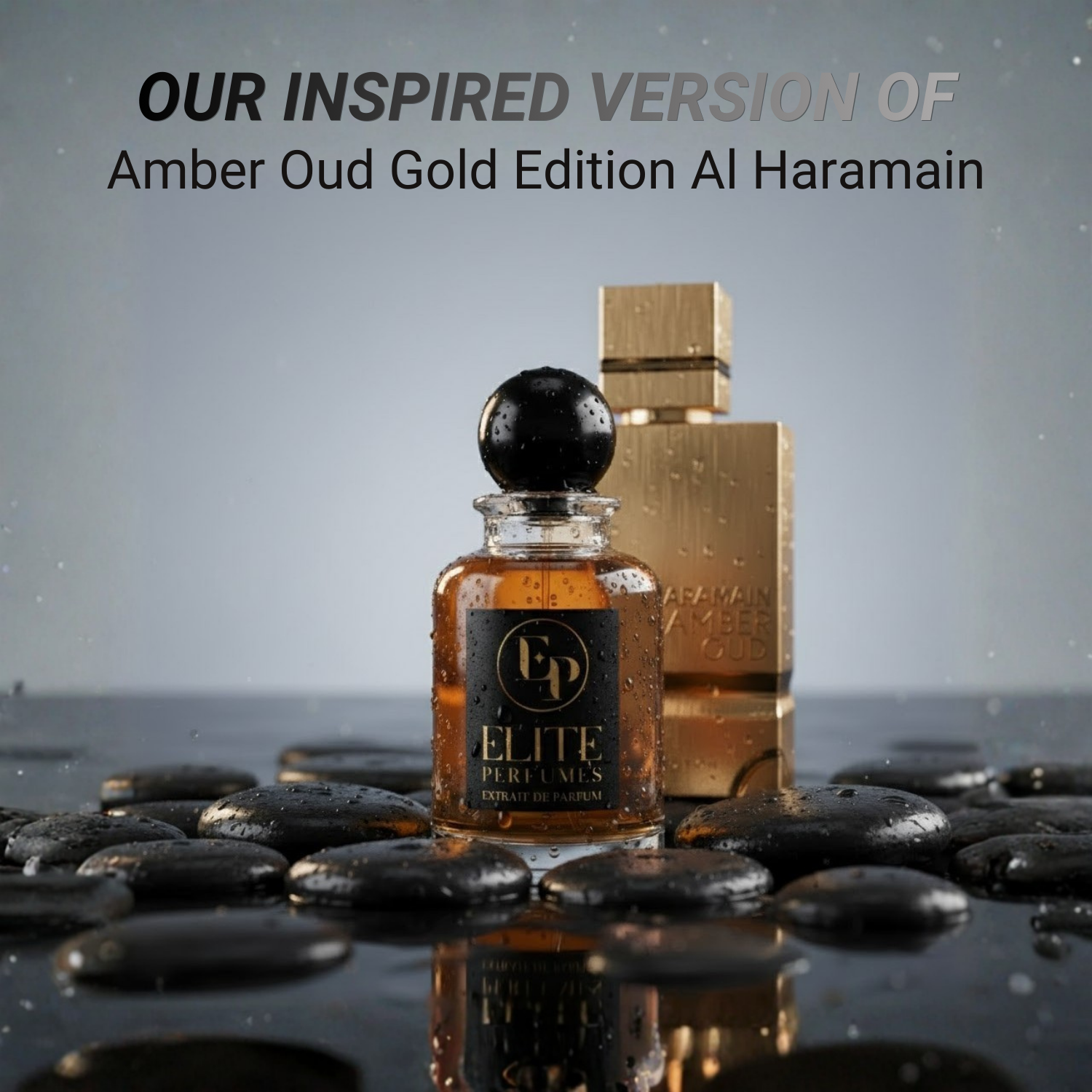 Elite EP196 (Inspired by Amber Oud Gold Edition Al Haramain Perfumes) for man and Woman